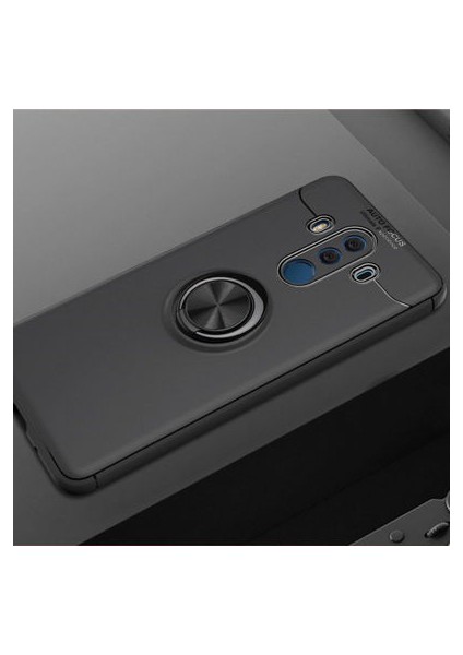 Huawei Mate 10 Pro Kılıf Yüzüklü Standlı Soft Parmak Izi Bırakmaz Kapak