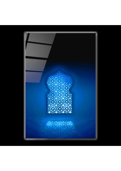 LED Aydınlatmalı Ay Işığı Cam Tablo, Işıklı Cam Tablo, Islami Desenli Cam Tablo fırsatları