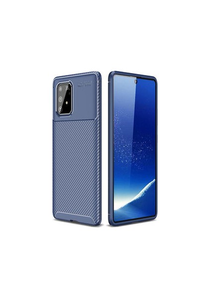 Samsung Galaxy A91 S10 Lite Kılıf Ultra Slim Fit Karbon Tasarım Tam Kalıp