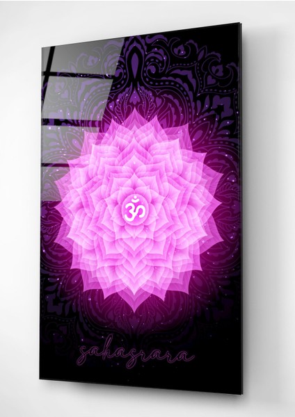 Digi-Glass Taş Çakra (Sahasrara) Cam Tablo fiyatları