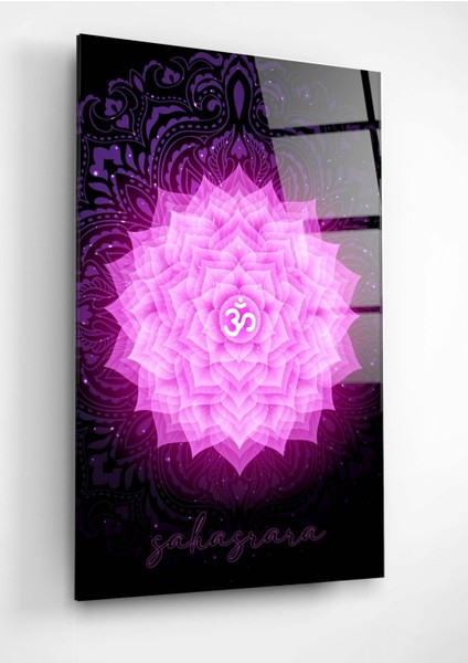 Digi-Glass Taş Çakra (Sahasrara) Cam Tablo fırsatları