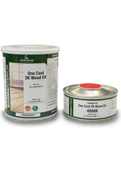 One Coat 2k Wood Oil - Çift Kompenantlı Ahşap Yağı
