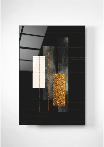 Digi-Glass Gold & Black Cam Tablo