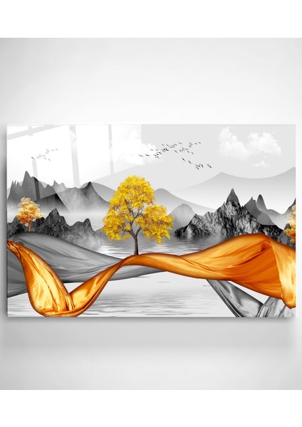 Gold Ağaç Cam Tablo, Dekoratif Cam Tablo modelleri