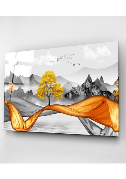 Gold Ağaç Cam Tablo, Dekoratif Cam Tablo fırsatları
