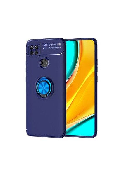 Xiaomi Redmi 9c Kılıf Yüzüklü Standlı Soft Parmak Izi Bırakmaz Kapak