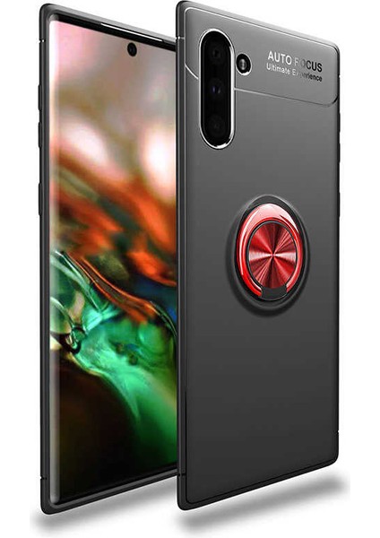 Samsung Galaxy Note 10 Kılıf Yüzüklü Standlı Soft Parmak Izi Bırakmaz Kapak