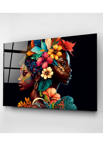 Afrikalı Kadınlar Cam Tablo, Dekoratif Cam Tablo fırsatları