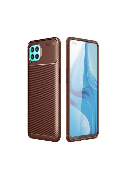 Oppo Reno 4 Lite Kılıf Ultra Slim Fit Karbon Tasarım Tam Kalıp