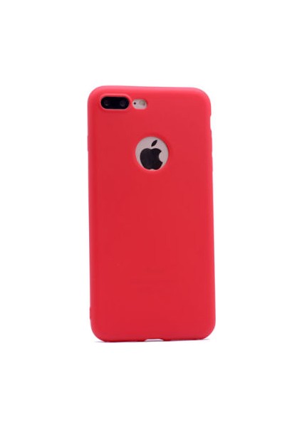 Apple iPhone 8 Plus Kılıf Yumuşak Ince Soft Pürüzsüz Silikon Kapak ve Nano Cam Koruma