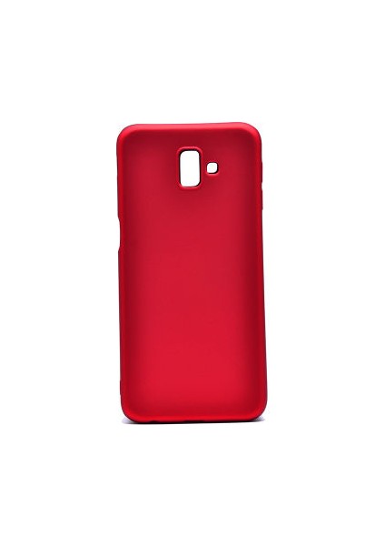 Samsung Galaxy J6 Plus Kılıf Yumuşak Ince Soft Pürüzsüz Silikon Kapak ve Nano Cam Koruma