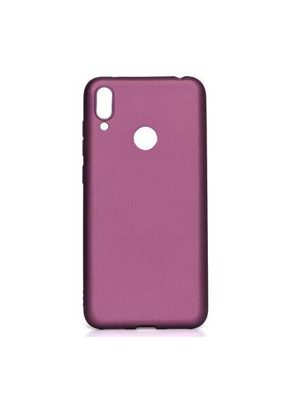Huawei Y7 2019 Kılıf Yumuşak Ince Soft Pürüzsüz Silikon Kapak ve Nano Cam Koruma
