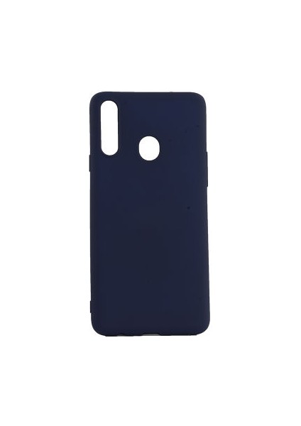 Samsung Galaxy A20S Kılıf Yumuşak Ince Soft Pürüzsüz Silikon Kapak ve Nano Cam Koruma