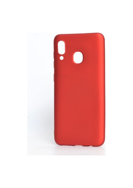Samsung Galaxy A30 Kılıf Yumuşak Ince Soft Pürüzsüz Silikon Kapak ve Nano Cam Koruma