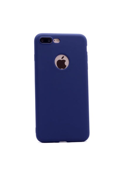 Apple iPhone 8 Plus Kılıf Yumuşak Ince Soft Pürüzsüz Silikon Kapak ve Nano Cam Koruma