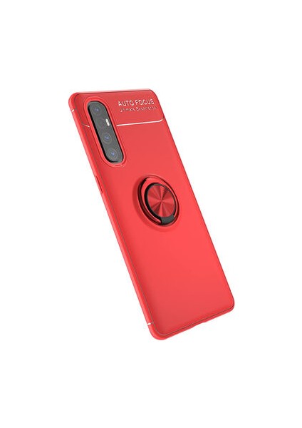 Oppo Reno 3 Pro Kılıf Yüzüklü Standlı Soft Parmak Izi Bırakmaz Kapak