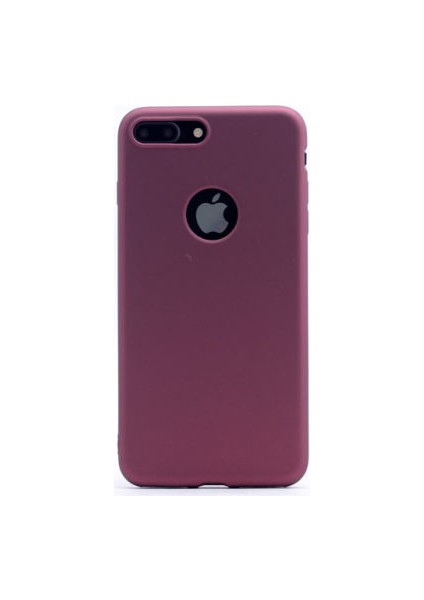 Apple iPhone 7 Plus Kılıf Yumuşak Ince Soft Pürüzsüz Silikon Kapak ve Nano Cam Koruma