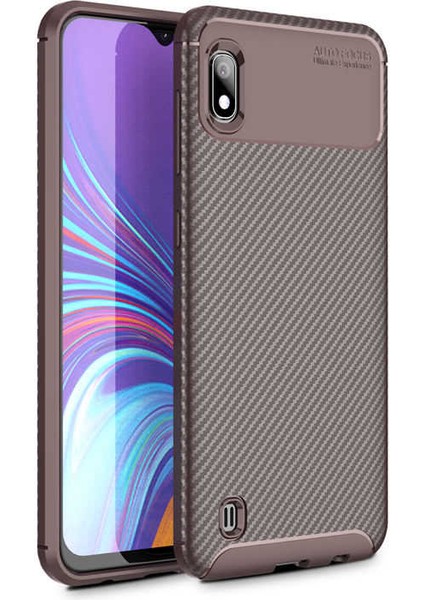 Samsung Galaxy A10 Kılıf Ultra Slim Fit Karbon Tasarım Tam Kalıp