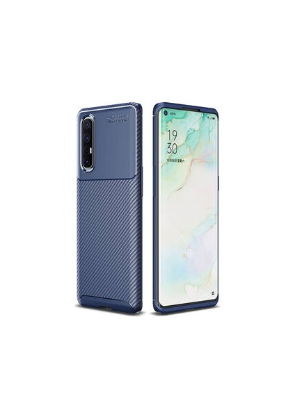 Oppo Reno 3 Pro Kılıf Ultra Slim Fit Karbon Tasarım Tam Kalıp