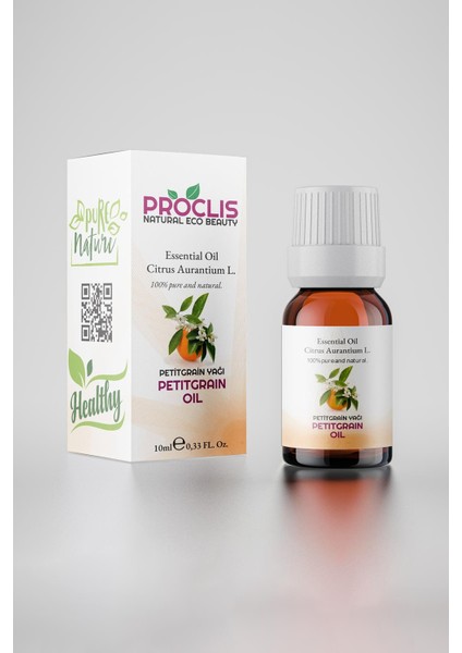 Petitgrain Yağı, %100 Doğal Uçucu Yağ, Petitgrain Oil 10 ml Sprey Başlıklı