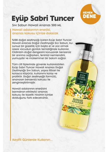 Sıvı Sabun Hawaii Ananas 500 ml fiyatları