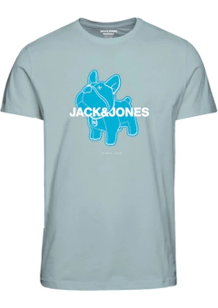 Jack & Jones Köpek Baskılı Erkek Tişört 12238121