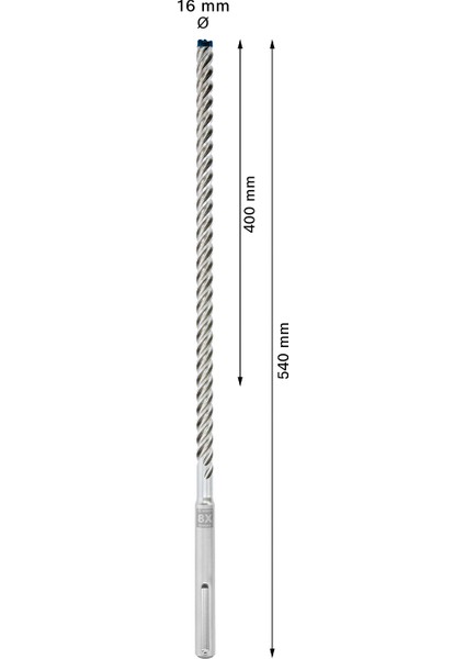 Expert Sds Max-8x Kırıcı Delici Delme Ucu 16 x 400 x 540 mm