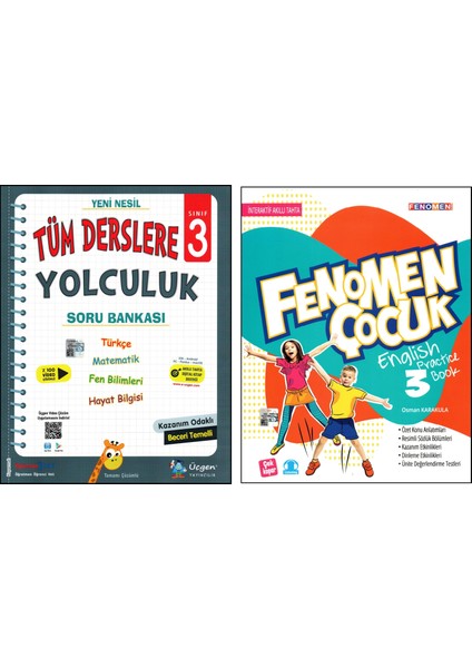 + Fenomen 3. Sınıf Soru Bankası + English Practice Book 2 Kitap