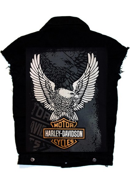 Harley Davidson Logo Kolsuz Kot Yelek