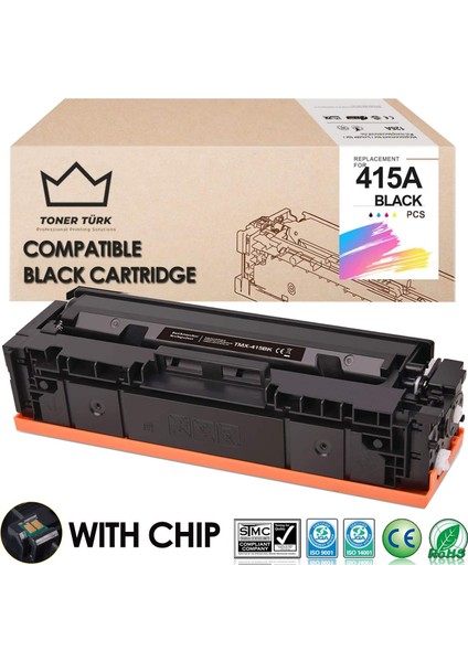 Hp 415A-W2030A Muadil Toner Siyah - Çipli / M455 / M480 / M454 / M478 / M479