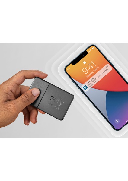 eufy Security SmartTrack Card Apple Cihazımı Bul ile Uyumlu Takip Cihazı T87B2 (Anker Türkiye Garantili)