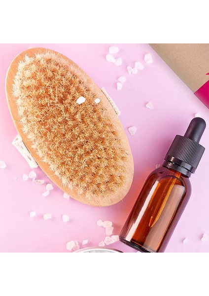 Peeling Ahşap Vücut Masaj Fırçası Duş Fırçası