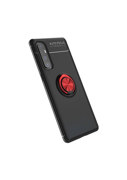 Oppo Reno 3 Pro Kılıf Yüzüklü Standlı Soft Parmak Izi Bırakmaz Kapak