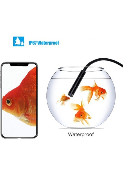 Yeni 3'ü 1 Arada Boru Boreskopu Su Geçirmez USB Boreskop Android Telefon 5m Boreskop (Yurt Dışından) modelleri