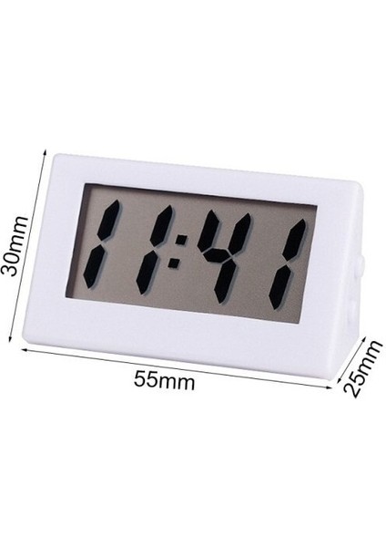 Elektronik Saat Taşınabilir Yaşlı Büyük Karakterli Saat Öğrenci Sınavı Sessiz Masaüstü Saat Mini Ev (Yurt Dışından)