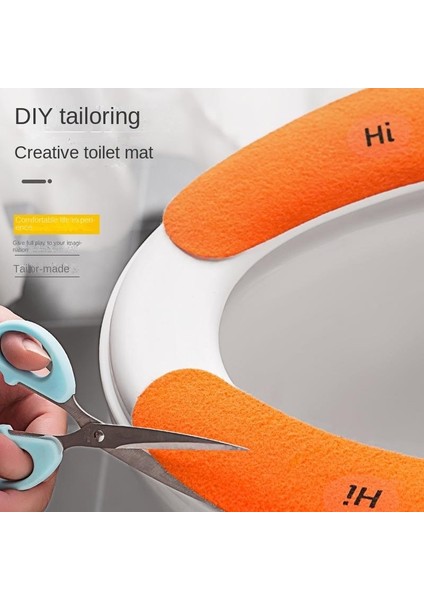 10 Yaz Klozet Minderi Tuvalet Pedi Macunu Statik Iz Bırakmayan Adsorpsiyon Sit Tuvalet Çıkartmaları (Yurt Dışından) modelleri