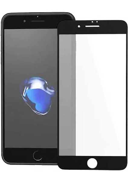 Apple iPhone 7 Ekran Koruyucu Mat Seramik Kavisli Kenar Soft Yüzey Esnek Ekran Koruma Siyah