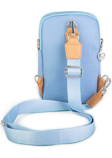 Kadın Bel ve Body Bag Çapraz Çanta Dönüştürülebilir Orjinal Nas Çanta Mavi Camel Gofraj modelleri