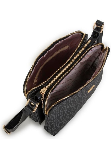 Kadın Çapraz Çanta Siyah Yazılı indirimleri