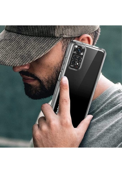 Xiaomi Redmi Note 11 Kılıf Şeffaf 360 Ön Arka Korumalı Silikon