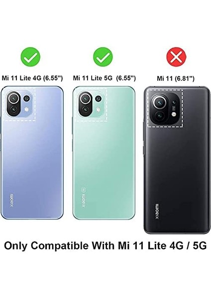 Xiaomi Mi 11 Lite Kılıf Şeffaf 360 Ön Arka Korumalı Silikon fiyatları
