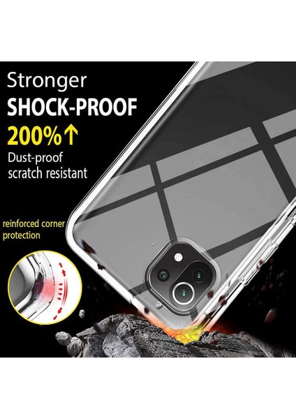 Xiaomi Mi 11 Lite Kılıf Şeffaf 360 Ön Arka Korumalı Silikon modelleri