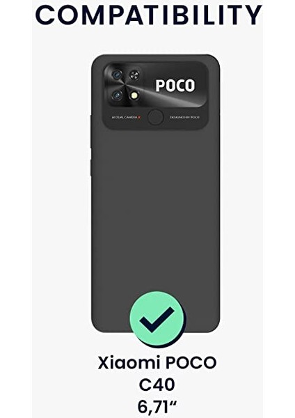 Xiaomi Poco C40 Kılıf Şeffaf 360 Ön Arka Korumalı Silikon