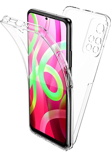 Xiaomi Poco M4 Pro Kılıf Şeffaf 360 Ön Arka Korumalı Silikon
