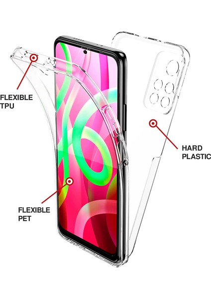 Xiaomi Poco M4 Pro Kılıf Şeffaf 360 Ön Arka Korumalı Silikon modelleri