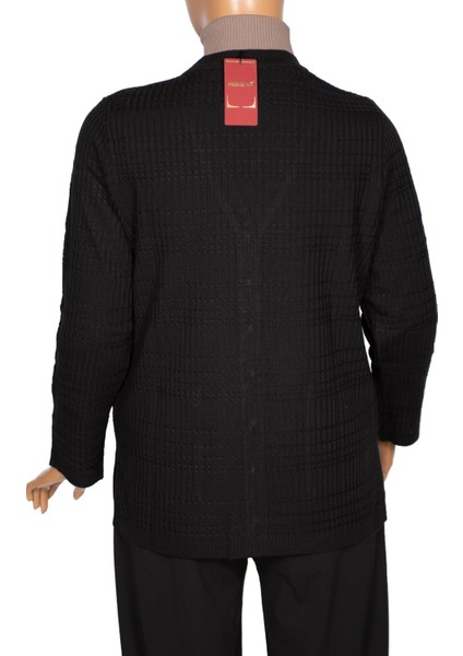 Kadın Nilay Anne Cepli Düğmeli Siyah Triko Ceket fırsatları