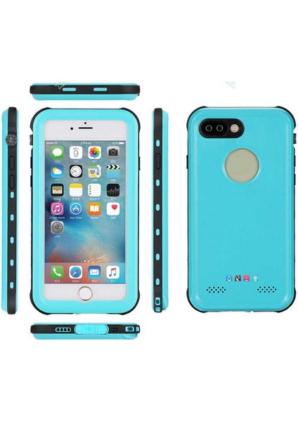 Apple iPhone 8 Plus Kılıf Su Geçirmez High Quality Waterproof Orjinal Kalıp Shockproof Kapak
