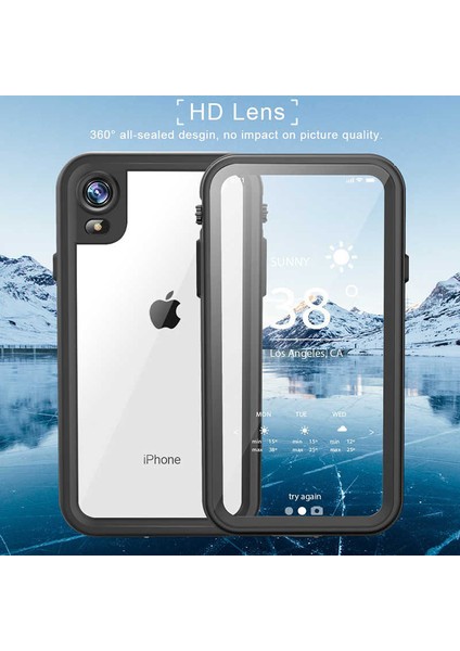 Apple iPhone Xr 6.1 Kılıf Su Geçirmez High Quality Waterproof Orjinal Kalıp Shockproof Kapak