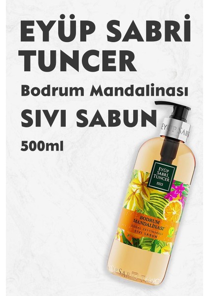 Bodrum Mandalinası Doğal Zeytinyağlı Sıvı Sabun 500 ml