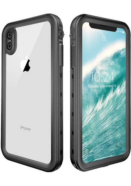 Apple iPhone Xs 5.8 Kılıf Su Geçirmez High Quality Waterproof Orjinal Kalıp Shockproof Kapak